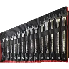 GENERICO - Juego de llaves mixta cr-van 14 pcs 7-24mm