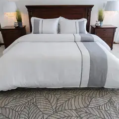 AMARE HOME - Set Duvet Cover blanco - Colección Speranza Queen.