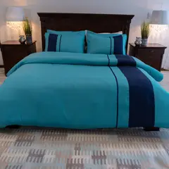 AMARE HOME - Set Duvet Cover Azul Agua - Colección Speranza Semidoble.