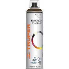 TRUPER - Pintura Aerosol En Lata 400 Ml Negro Mate, Profesional