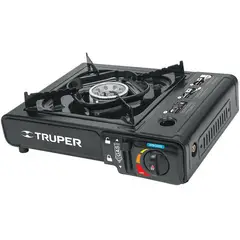 TRUPER - Estufa Portátil De Camping, Encendido Electrónico Y Estuche