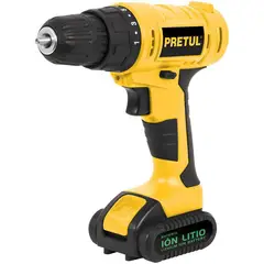 PRETUL - Taladro Inalámbrico De 3/8", 12 V Y Torque 10 Nm