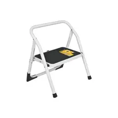 PRETUL - Escalera Tubular Plegable De 1 Peldaño Antideslizante
