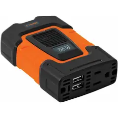 TRUPER - Inversor De Corriente 120 W Para Carro, Con Usb Y 1 Enchufe