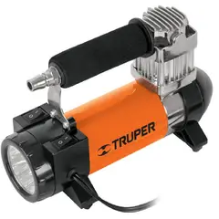 TRUPER - Compresor De Aire Portátil Con Linterna Para Carro, 150 Psi