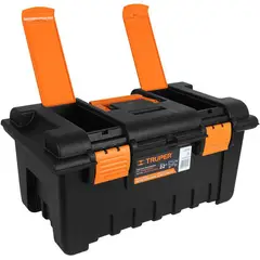 TRUPER - Caja De Herramientas De 32 Cm Con Charola Y Compartimientos