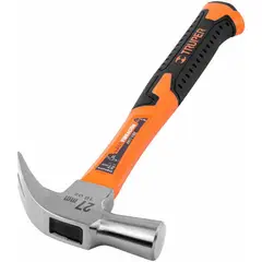 TRUPER - Martillo Pulido De 16 Oz Con Mango Fibra De Vidrio Uña Curva