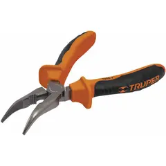 TRUPER - Alicate De Punta Curva Industrial De 6", Comfort Grip