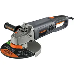 TRUPER - Pulidora Angular De 9" Industrial, 2.100 W, 6.200 Rpm