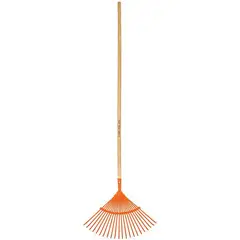TRUPER - Rastrillo Metálico Para Jardín Con Mango, Cabeza De 46 Cm