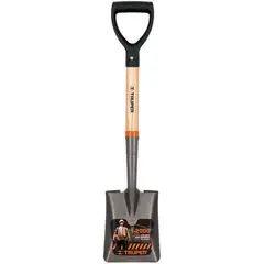 TRUPER - Pala Cuadrada Profesional En Y, Largo 68 Cm Y Ancho 15 Cm