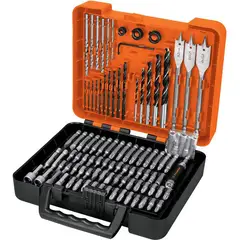 TRUPER - Juego De Brocas, Copas Y Puntas De 100 Piezas Con Estuche