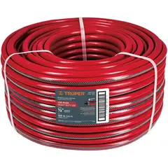 TRUPER - Manguera Super Reforzada Uso Rudo De 100 Metros, 4 Capas