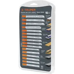 TRUPER - Juego De 16 Seguetas Con Zanco Tipo U Para Sierra Caladora