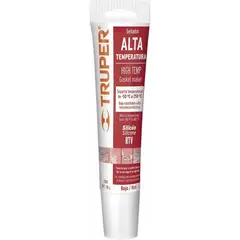 TRUPER - Silicona Altas Temperaturas Para Varios Usos 85 Gr, Roja