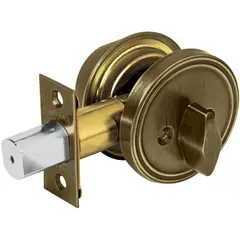 HERMEX - Cerrojo O Chapa De Seguridad Para Entrada, Latón Oscuro