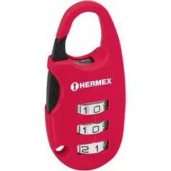 HERMEX - Candado De 25 Mm Para Maleta Y Locker, No Requiere Llave