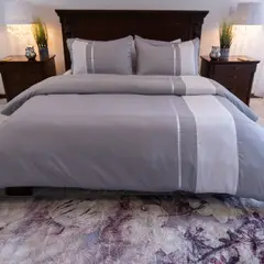 AMARE HOME - Set Duvet Cover Gris - Colección Speranza Queen.