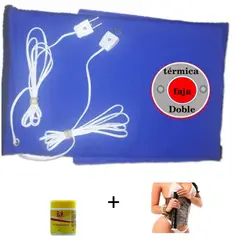 GENERICO - Faja termica doble gel Osmotico kit para piernas y abdomen