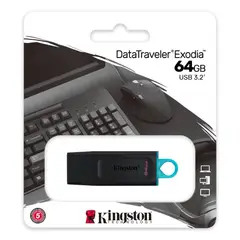 KINGSTON - Memoria USB DataTraveler Exodia 64GB.