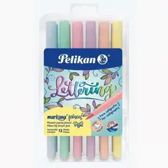 PELIKAN - Marcador Punta Pincel Markana Pastel X 12 Uds