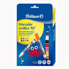 PELIKAN - Estuche De Marcadores Graficos X 10
