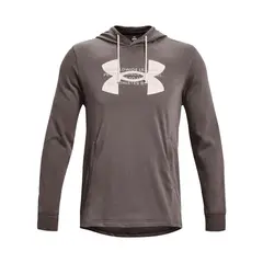 UNDER ARMOUR - Hoodie Rival Terry Logo-Gris Oscuro