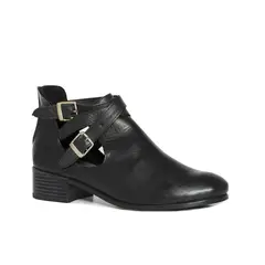 VIOLA - Botin para mujer tacon medio senovia negro