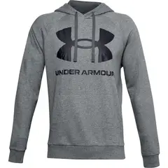 UNDER ARMOUR - Hoodie Rival Fleece Bi L -Gris Claro