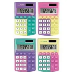 MILAN - Calculadora 8 DIG POCKET SUNSET TURQ-AMARILLO.