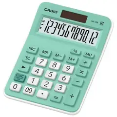 CASIO - Calculadora MX-12B-GN VERDE AGUA 12 DIG
