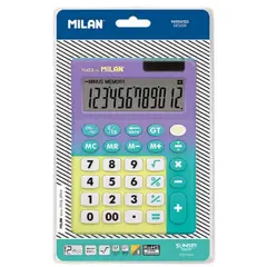 MILAN - Calculadora 12 DIG. SUNSET LILA-TURQUESA