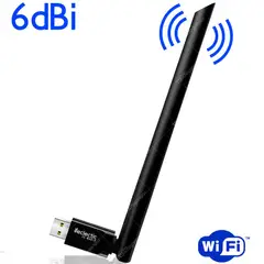 GENERICO - Adaptador Antena Wifi Usb Eclectic 6dbi Rompemuros
