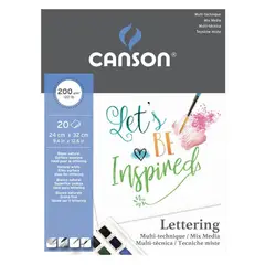 CANSON - Block lettering mixmedia