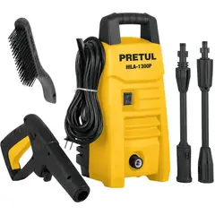 PRETUL - Hidrolavadora eléctrica más cepillo 1.300 psi con accesorios