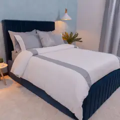 AMARE HOME - Set Duvet Cover White - Colección Joy Semidoble.