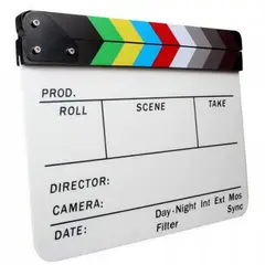 GENERICO - Claqueta de cine blanca