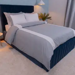 AMARE HOME - Set Duvet Cover Gray - Colección Joy Semidoble.