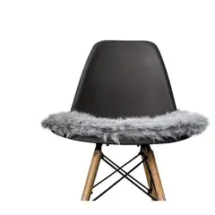 BANZAY - Cojin en Peluche para Silla Eames kit x2 - Gris Claro