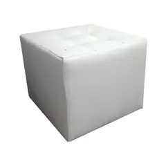 BANZAY - Puff Individual 40x40 - Blanco