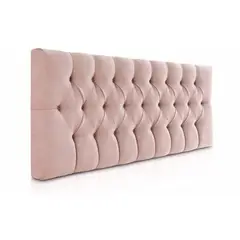 BANZAY - Cabecero Cama Sencilla Capitoneado Tela - Rosa