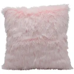 BANZAY - Cojín Peludo Peluche Decorativo - Rosa