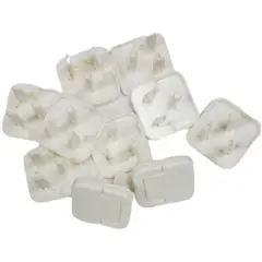 ENFANT'ASY - Protector seguro para toma corriente bebe x 10 unidades