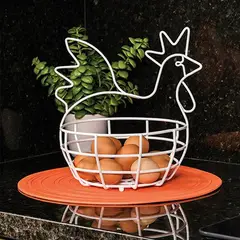 REJIPLAS - Canasta Huevo De Gallina 37090 -Blanco