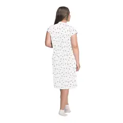 ROMANELLA - Pijama bata angela abierta con botones manga corta