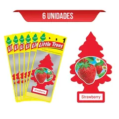 LITTLE TREES - Ambientador Fresa x6 Und