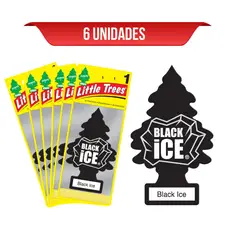 LITTLE TREES - Ambientador Black x6 Und