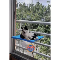 HALLY PET - Cama hamaca para gatos celeste