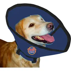 HALLY PET - Collar isabelino talla M Azul Oscuro