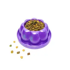 HALLY PET - Comedero bebedero anti hormigas plástico color morado
